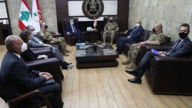 استقبالات قائد الجيش في اليرزة