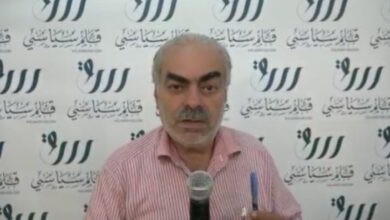 Photo of مداخلة الدكتور باسم عساف رئيس تجمع اللقاء الشعبي، رئيس رابطة المدربين العرب في جناح قلم سياسي
