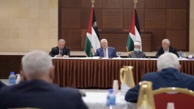 Photo of أعضاء المجلس المركزي الفلسطيني غادروا لبنان إلى فلسطين
